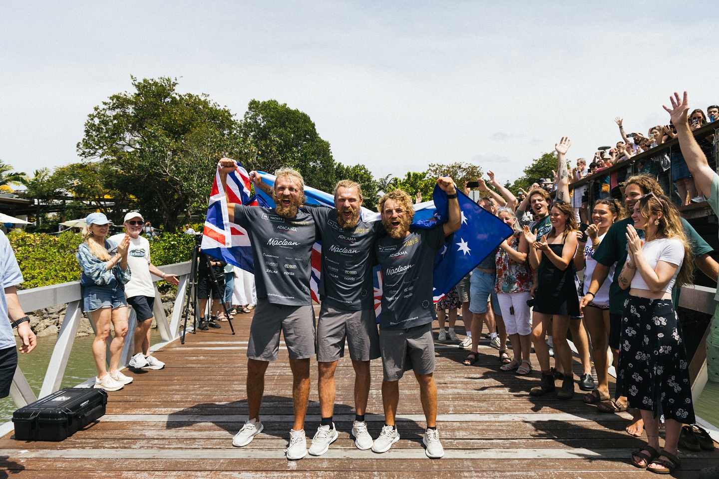 In a historic feat, British brothers break world record rowing across Pacific