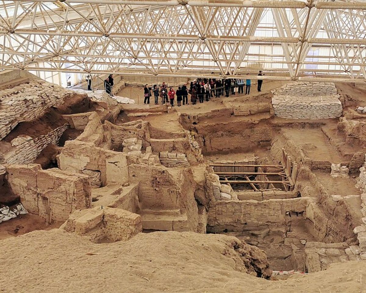 Ruins of Çatalhöyük in Turkey